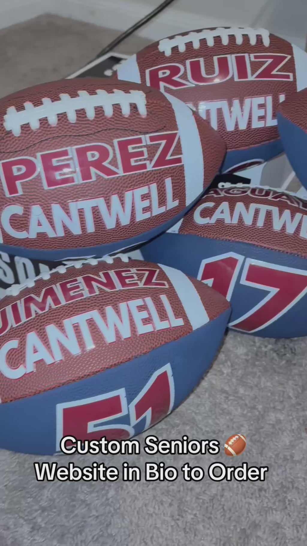 Group Discounted Rate On Custom 9"Footballs