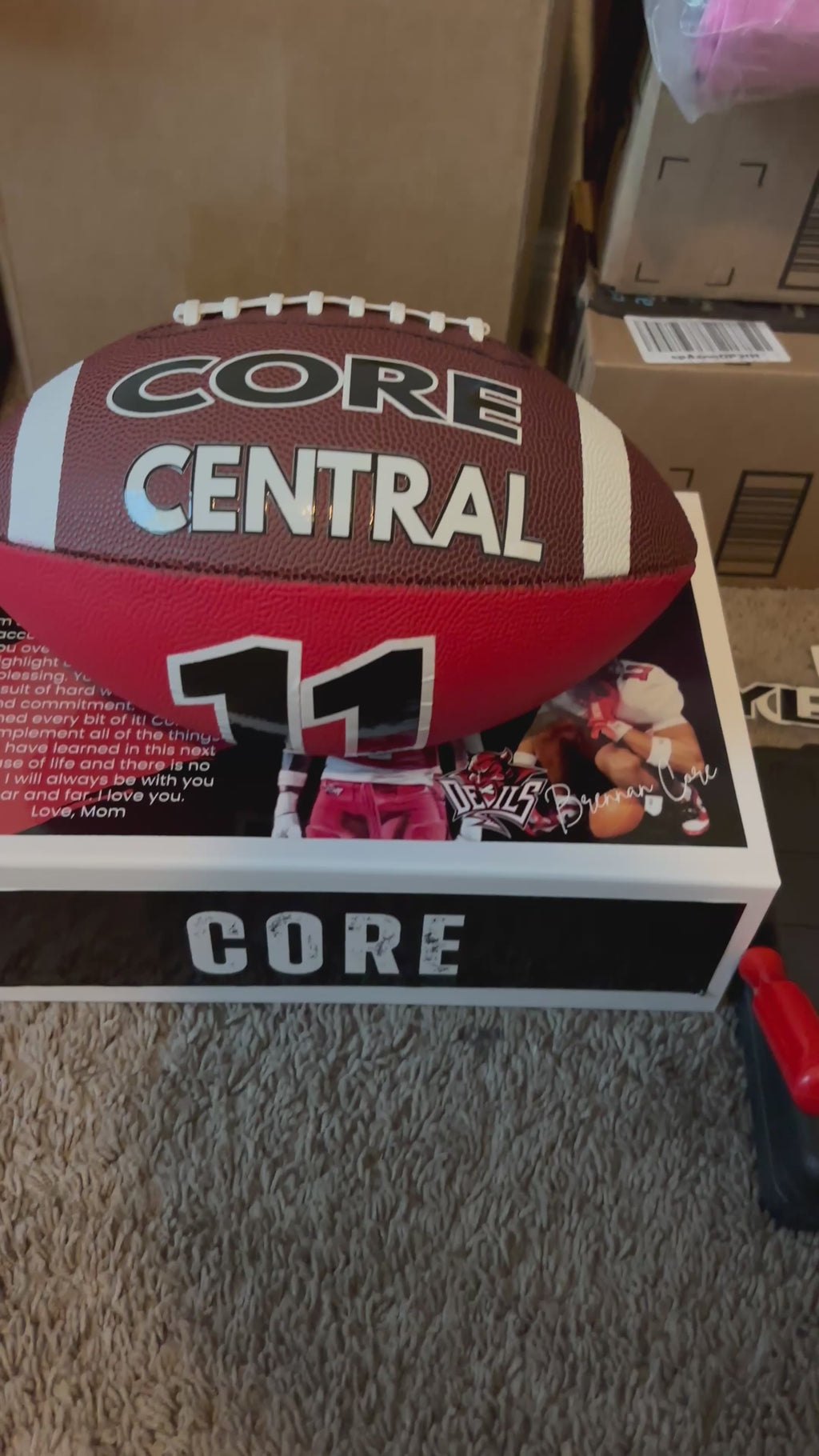 Custom Standard Size Box & Sports Ball Set
