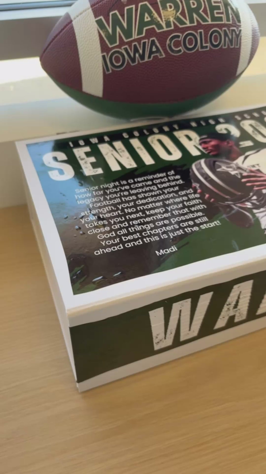 Custom Standard Size Box & Sports Ball Set